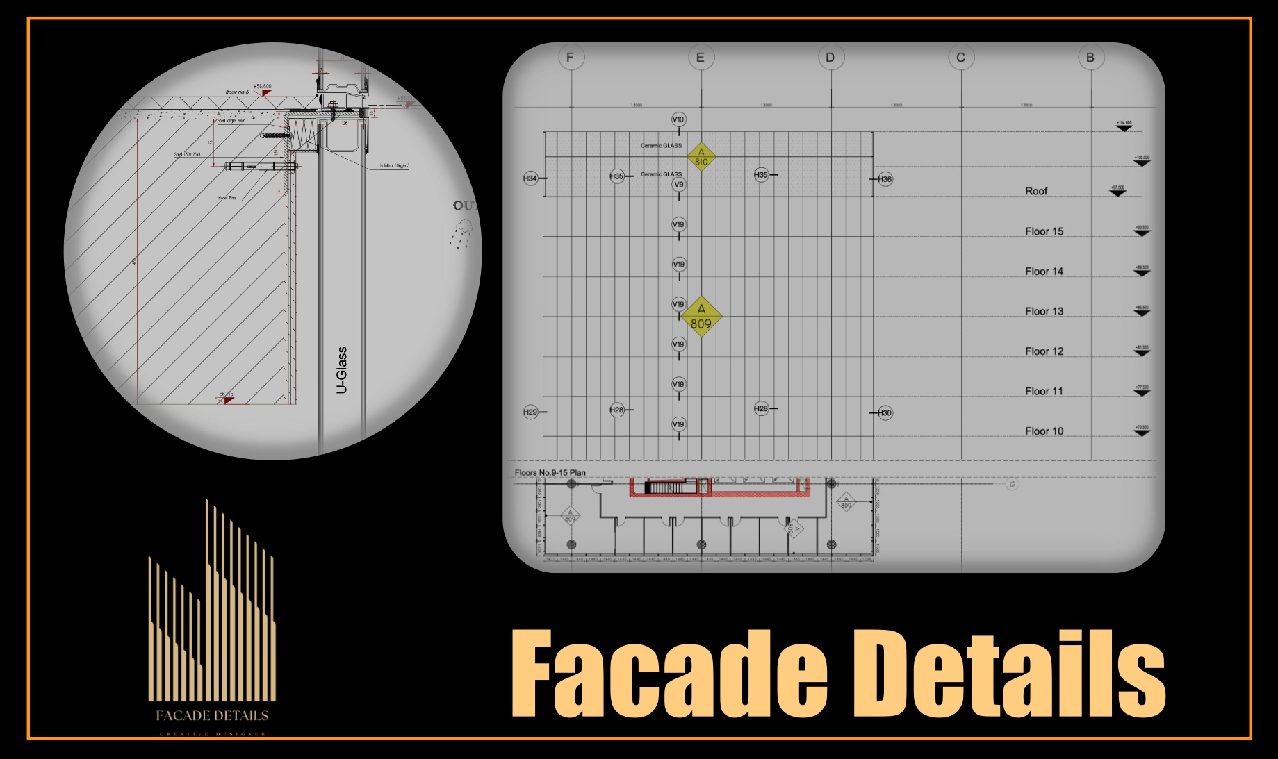 Curtain wall facade